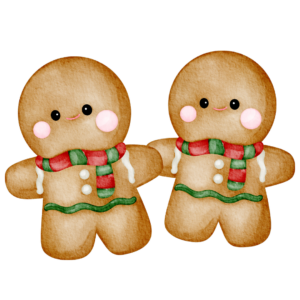 two gingerbread men